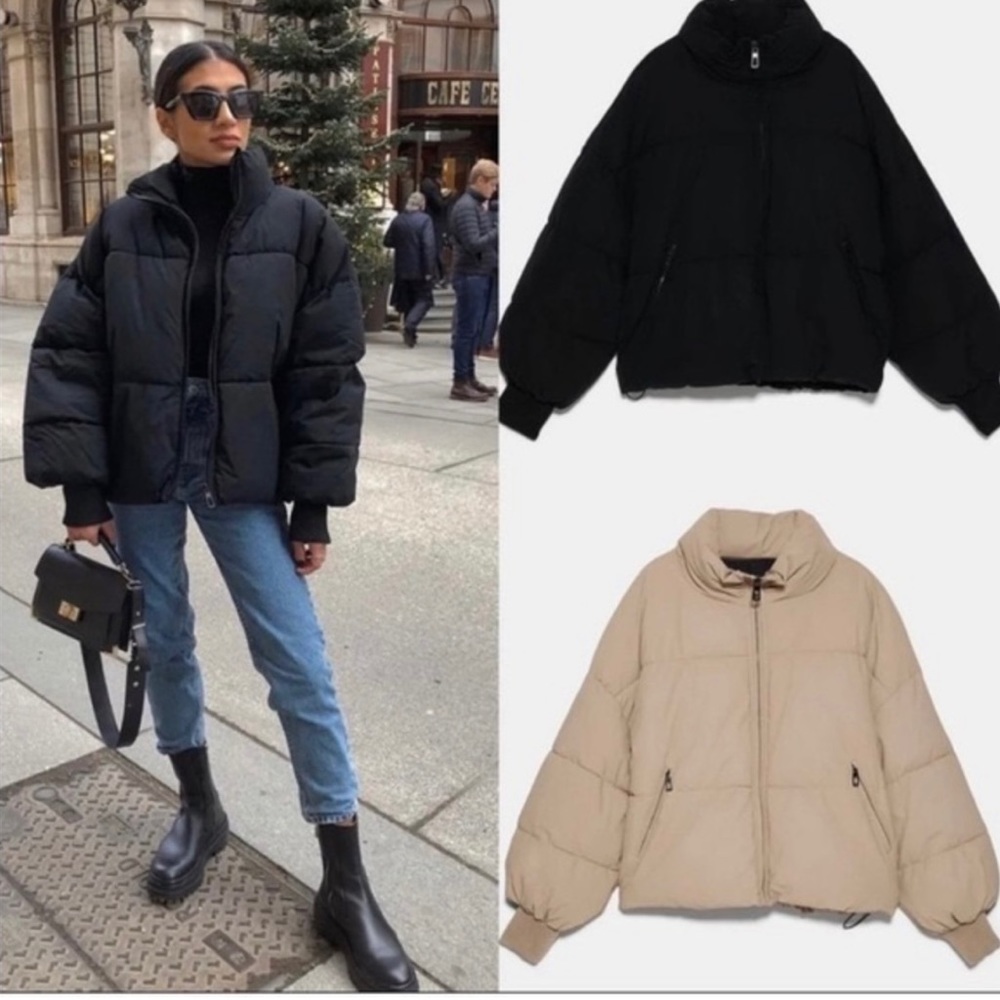 Zara black puffer jacket - Picture 6 of 7